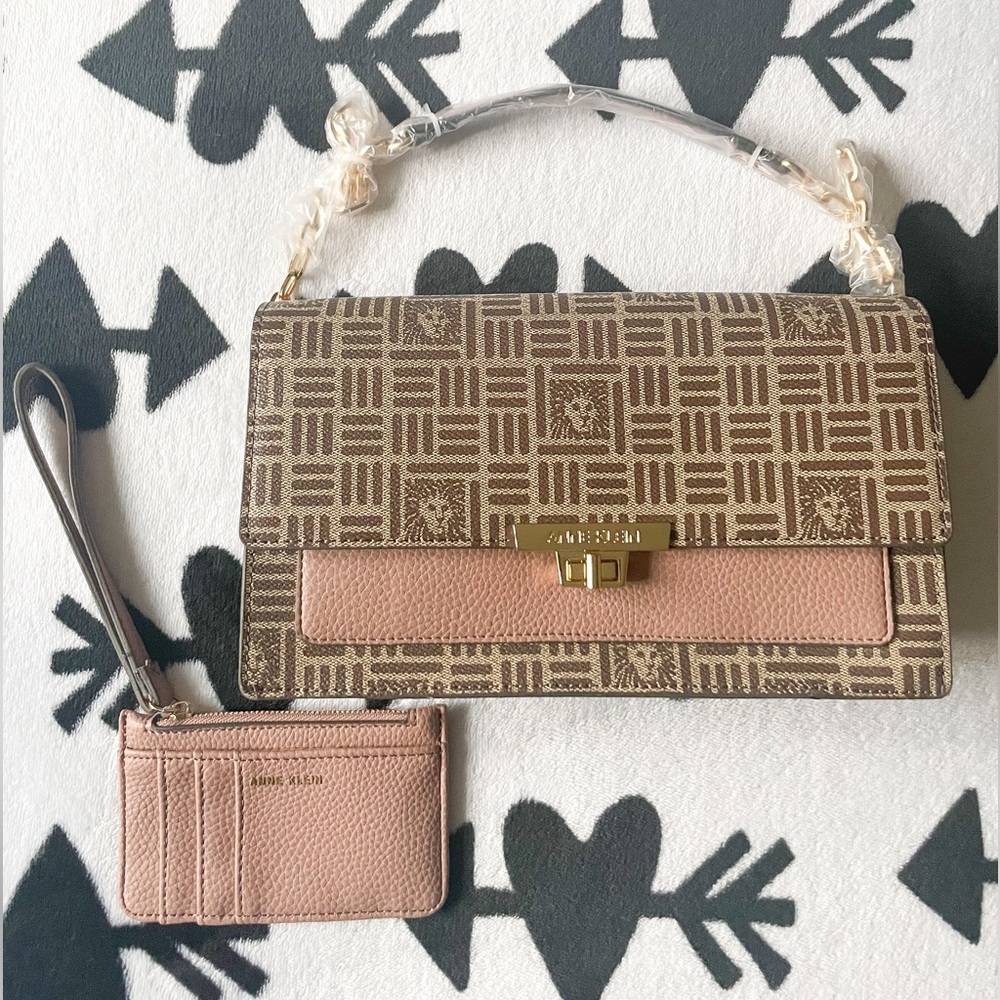 Anne Klein purse and wristlet 2pc